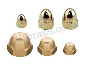 Brass Dome Nuts