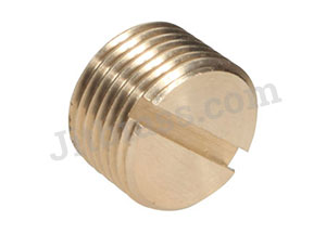 Brass Slotted Stop Plug